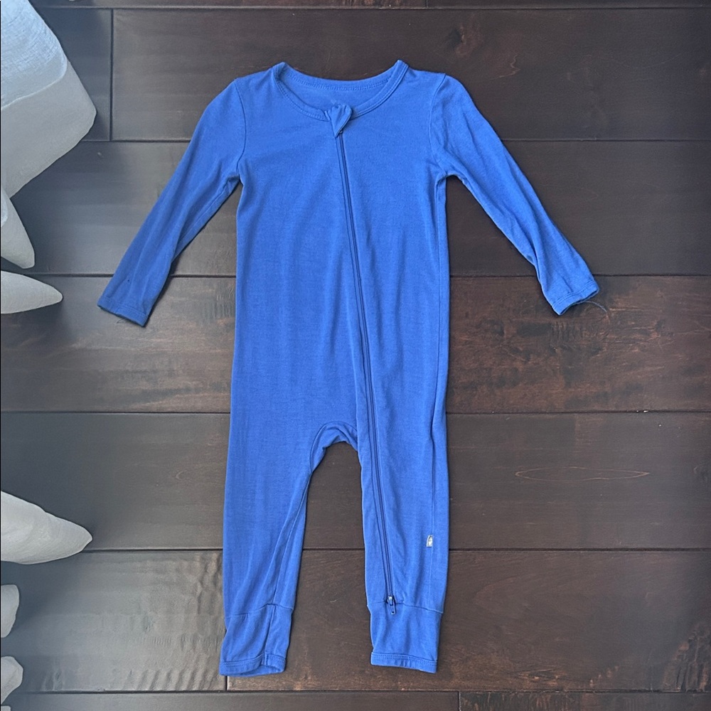 Kyte Baby Footless Romper Playsuit Blue Zippered 18-24mo